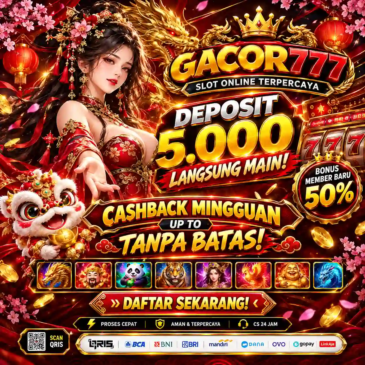 GACOR777: Situs Deposit 5000 Jagoan Andalan Akses Link Slot Gacor Hari Ini